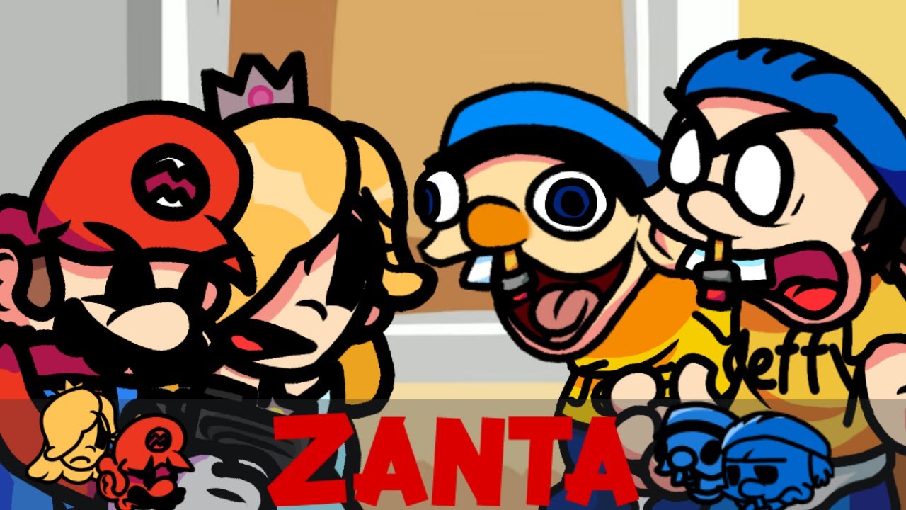 SML Movie: Zanta! but Jeffy, DJ, Mario And Rosalina sing it🎶(FNF Zanta SML cover)