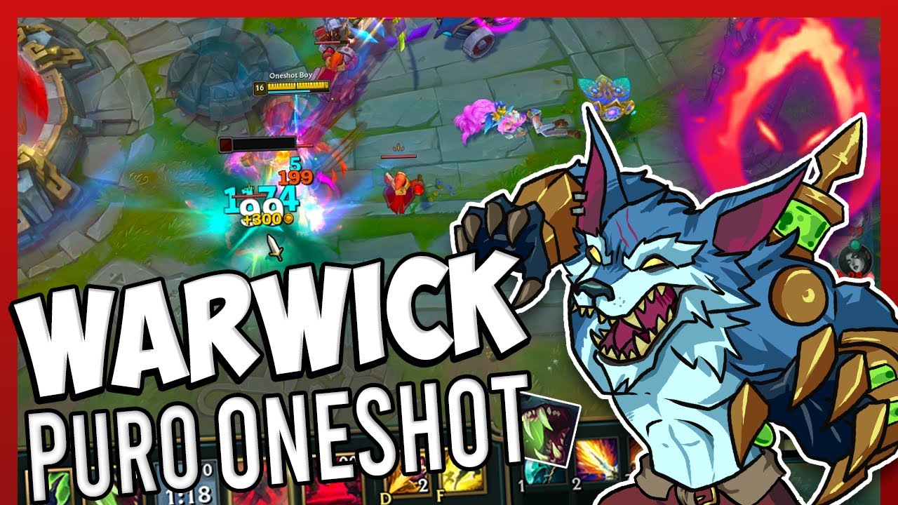 Warwick y la Build del PURO ONESHOT ⭐ 1000 de daño con una Q