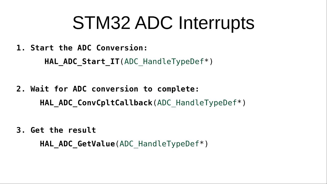 SMT32 ADC Interrupts with STM32CubeIDE