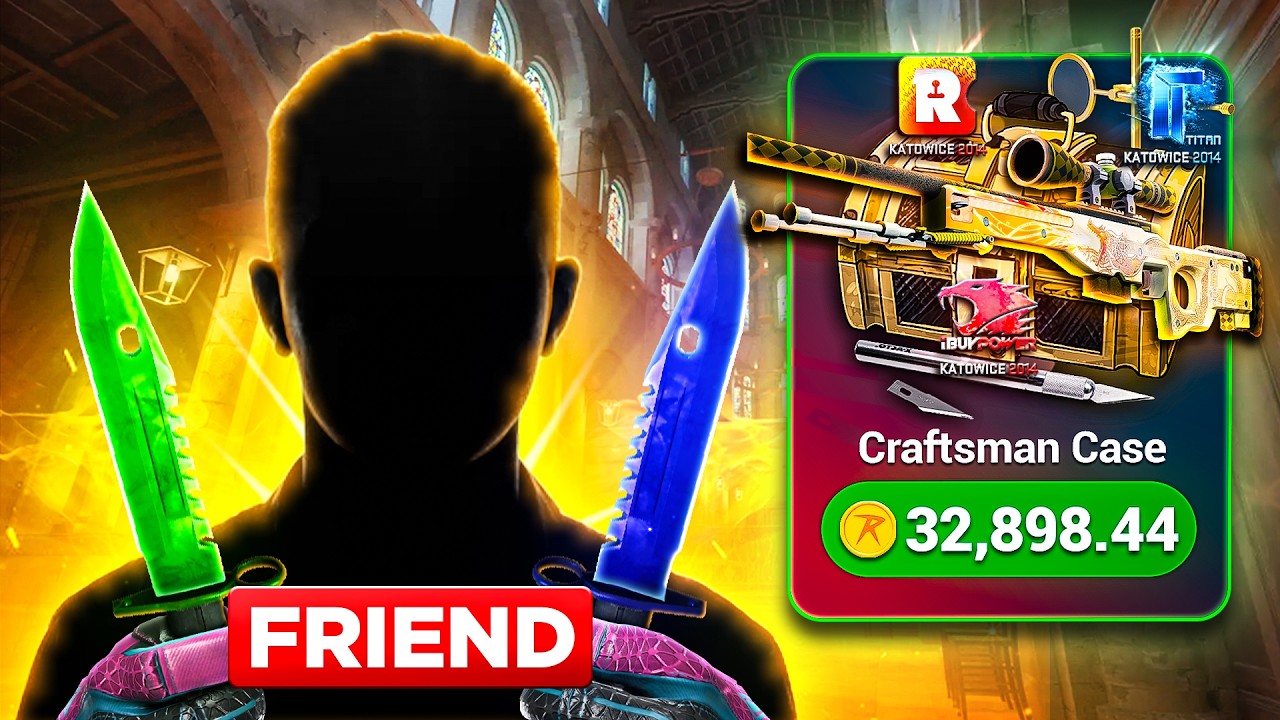 i let my FRIEND SPEND my BALANCE... ($500,000 CSGOROLL OPENING)