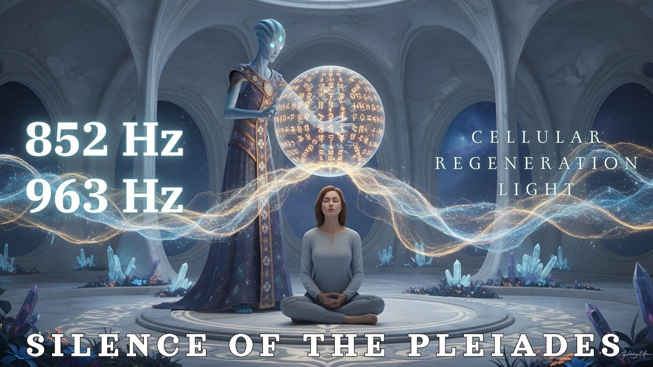 SILENCE OF THE PLEIADES | 852Hz & 963Hz Frequencies for DNA Repair & Spiritual Silence