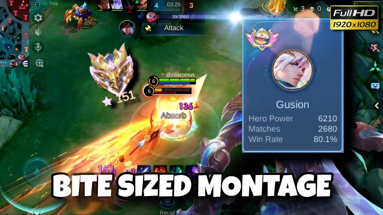 Супер плавный монтаж Gusion 🩵