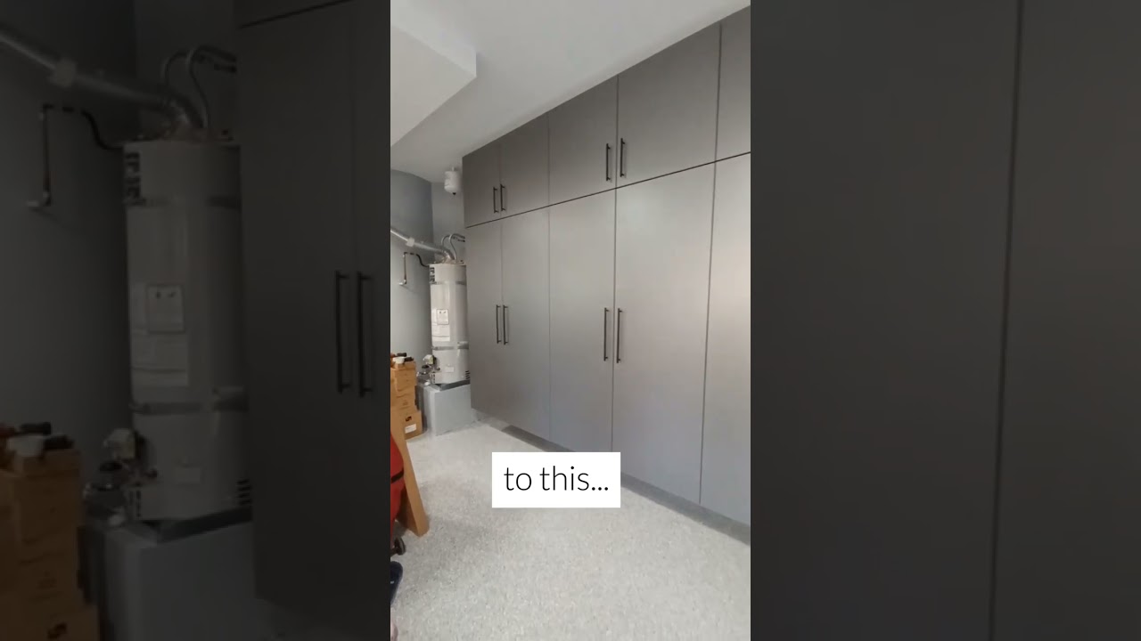 Garage makeover, from this....