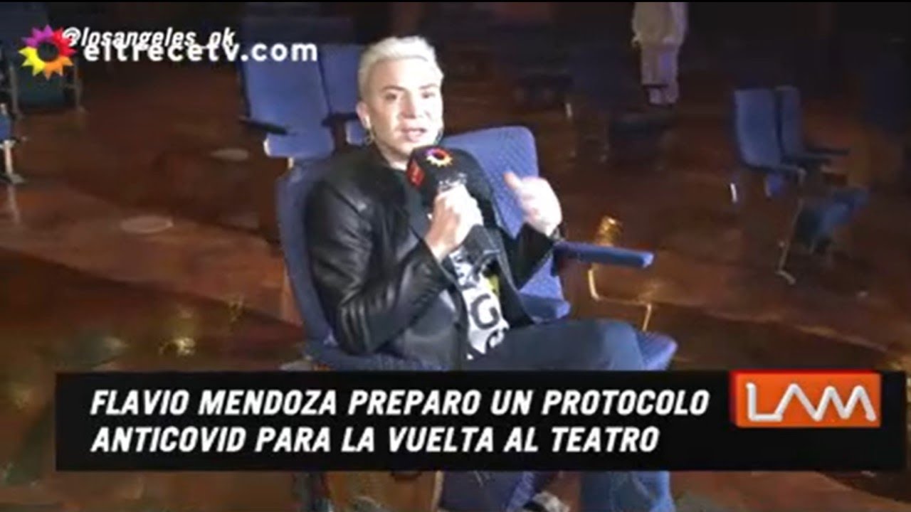 Flavio Mendoza mostró cómo será volver al teatro en medio de la pandemia