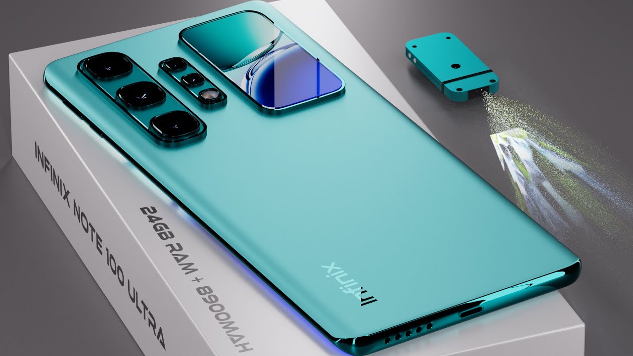 Infinix Note 100 Ultra Projector mobile | 300MP, 8900mAh, 24GB RAM - world first projector mobile
