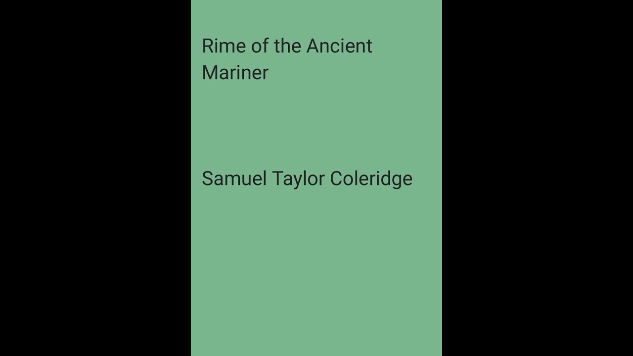 Rime of the ancient mariner - summary in Malayalm
