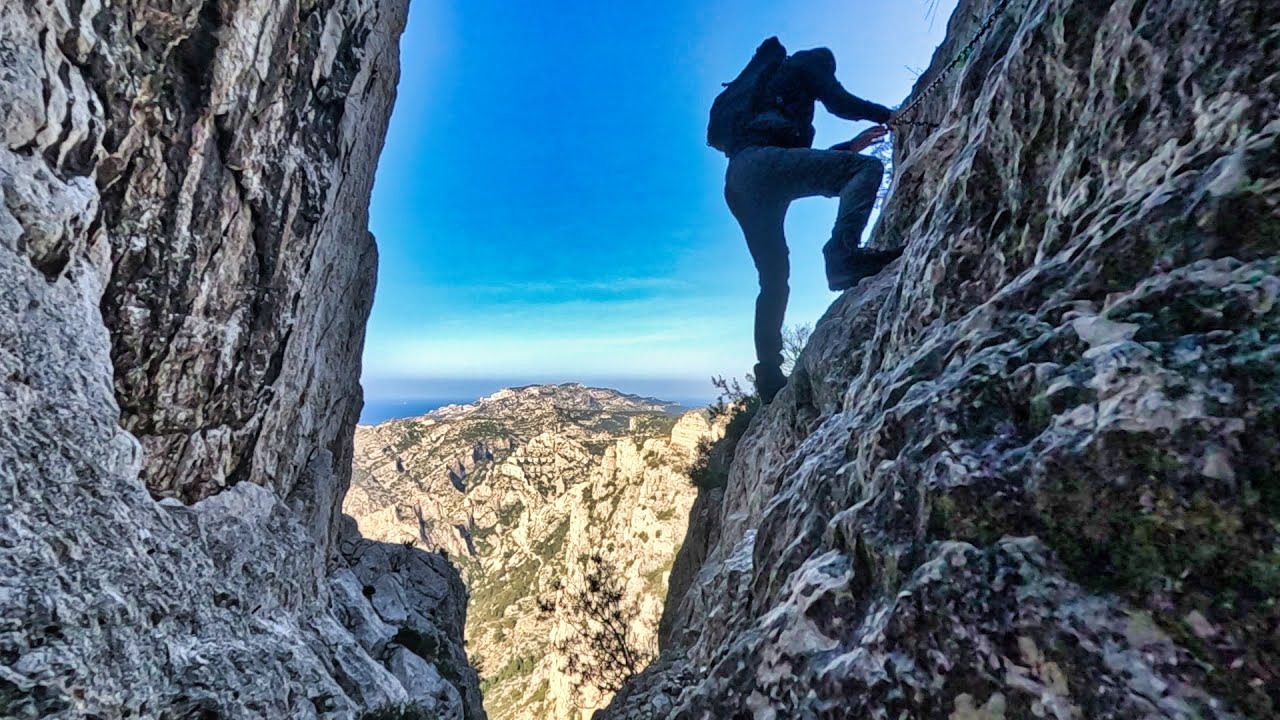 Parc National des Calanques par le Couloir du Candelon et Sugiton