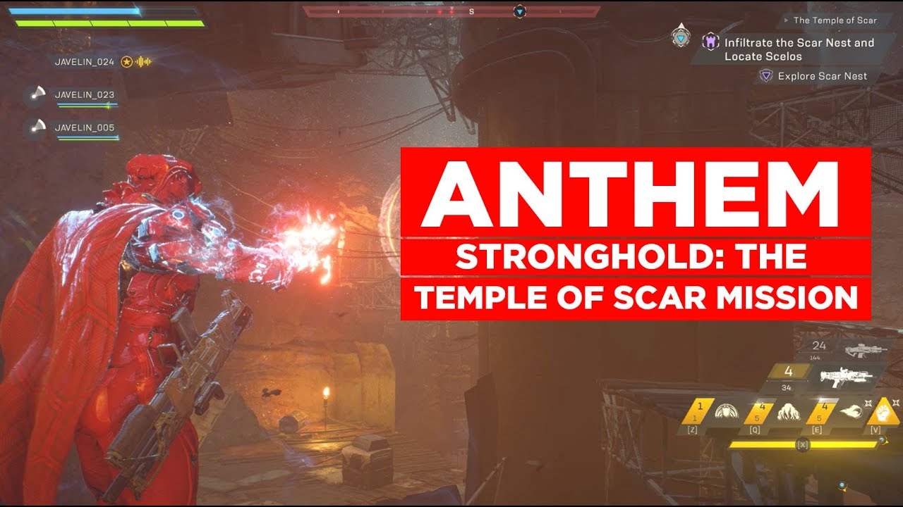 Anthem Endgame Gameplay - Stronghold: The Temple Of Scar + Boss Battle