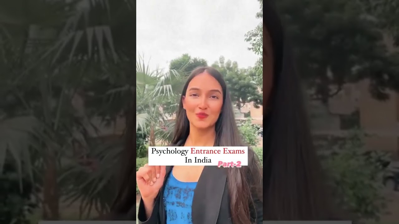 Psychology Entrance Exam In India🇮🇳
