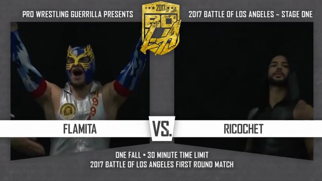 Flamita vs. Ricochet - PWG BOLA 2017 | FULL MATCH