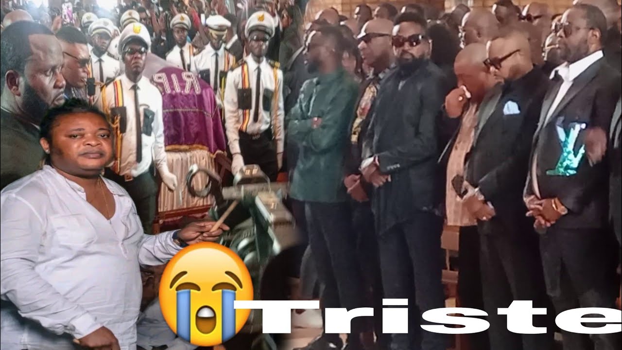 ENTÉRRÉMENT DE L ARTISTE MUSICIEN SEGUIN MIGN0N CÉRCUEIL EKWEYI DEVANT JB M,WÉRRA,ADOLPHE & MASELA