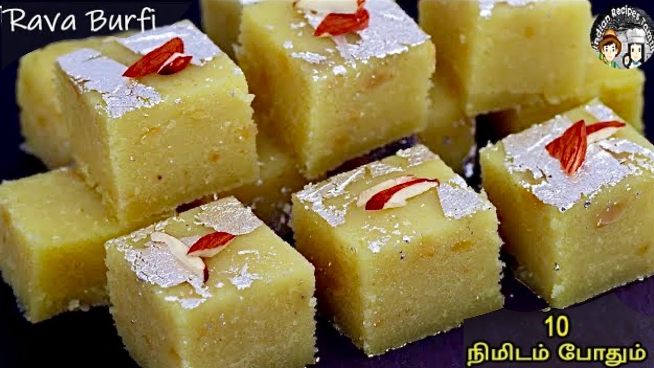 ஸ்வீட் சாப்பிட ஆசையா,10 நிமிடத்தில் இந்த ரவை பர்பி😋வாயில் வைத்தவுடன் கறையும் | Rava Burfi In Tamil