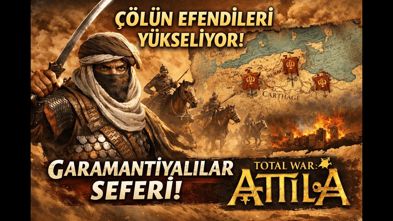 Çölün Efendileri Yükseliyor! Garamantiyalılarla Büyük Sefer | Total War: Attila (Canlı Yayın)