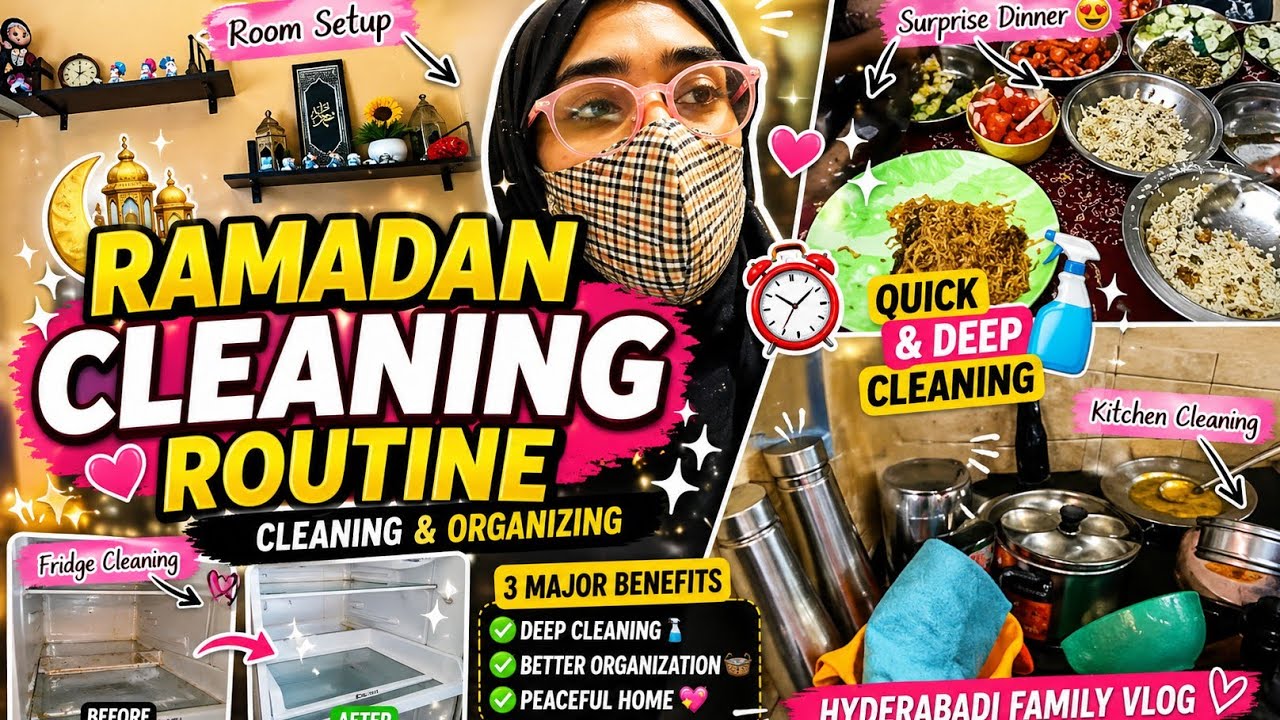 Quick Ramadan Cleaning Done✌️llAlhamdulillah Deep Cleaning Hogai Puri 🥱 ll Hyderabadi Family Vlog 