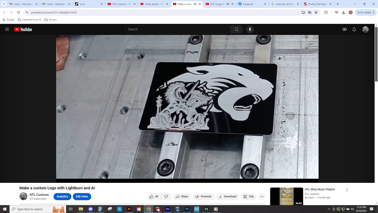Make a custom Logo with Lightburn and AI