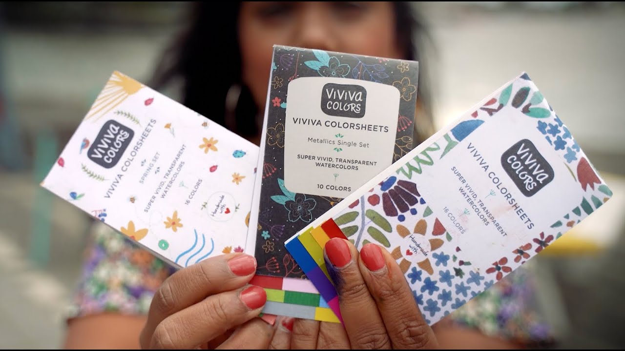 Viviva Colorsheets - Vibrant & Portable colors in action