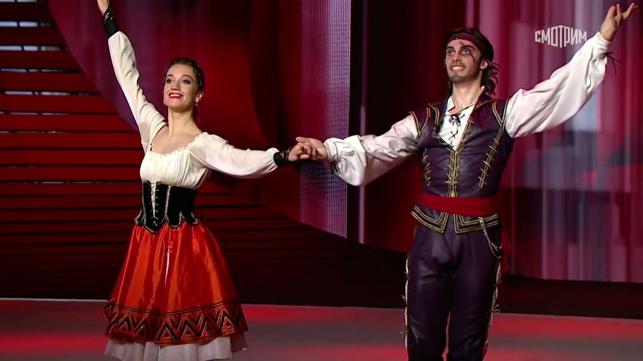 「カタリーナまたは盗賊の娘」からパ・ド・ドゥCatarina or La Fille du Bandit、エレナ・スヴィンコ　E. Svinko、マルチェッロ・ペリッツォーニ M.Pelizzoni
