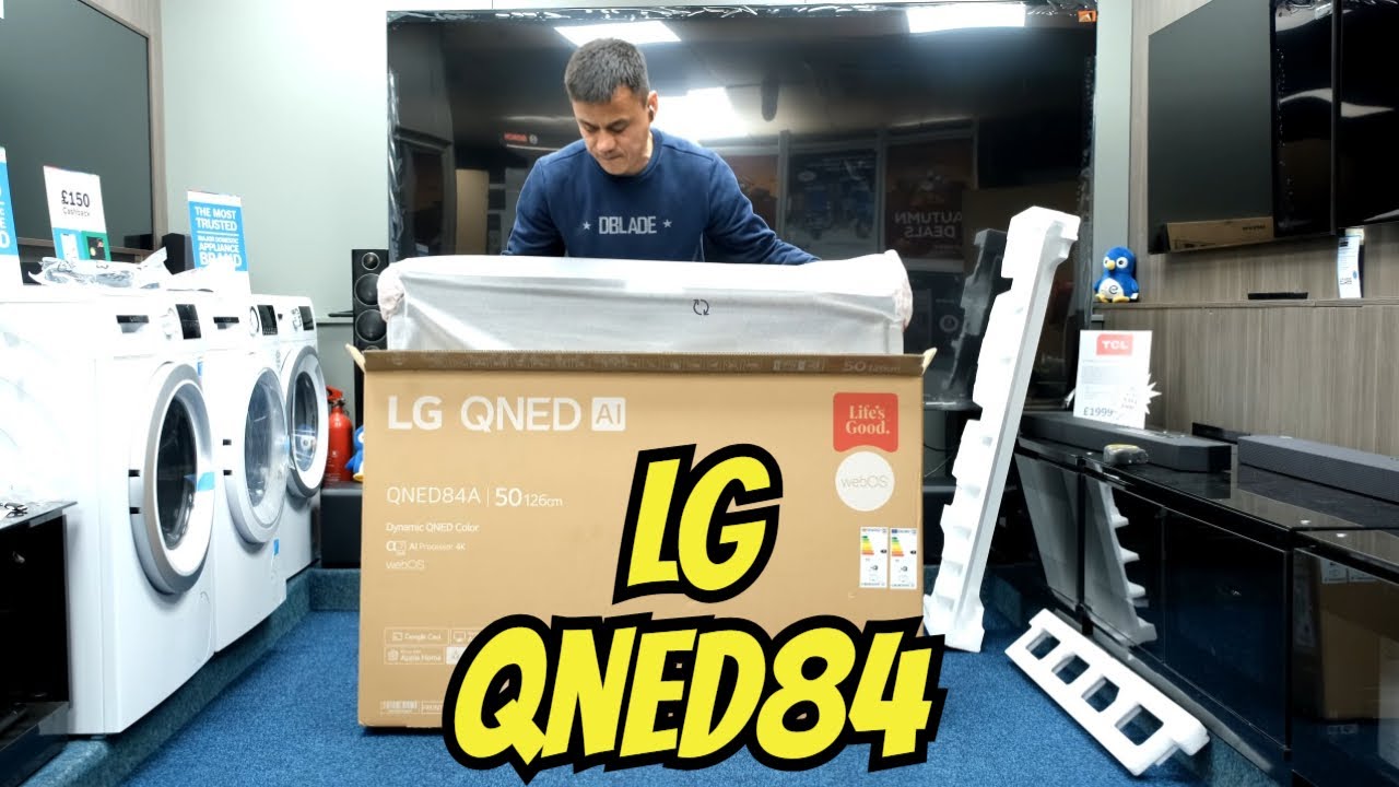 LG QNED 2025 50 QNED 84 2025 Распаковка, настройка, ТВ и демонстрационные видео 4K
