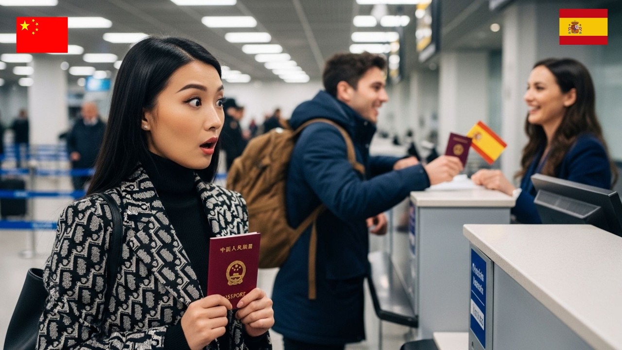 Joven de Shanghái llora al ver el respeto mundial al pasaporte español