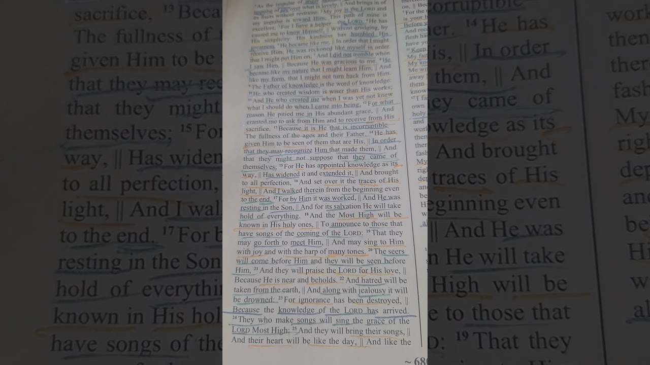Ode 7 #odesofsolomon