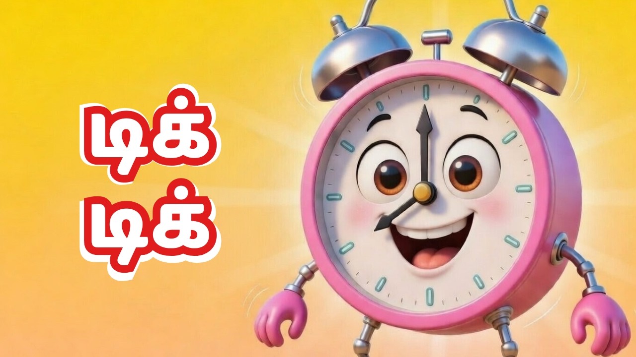 டிக் டிக் டிக் கடிகாரம்⏰😄| Tamil Kids Song | Tamil Cartoon Songs #tamilkidssongs #tamilcartoonvideos