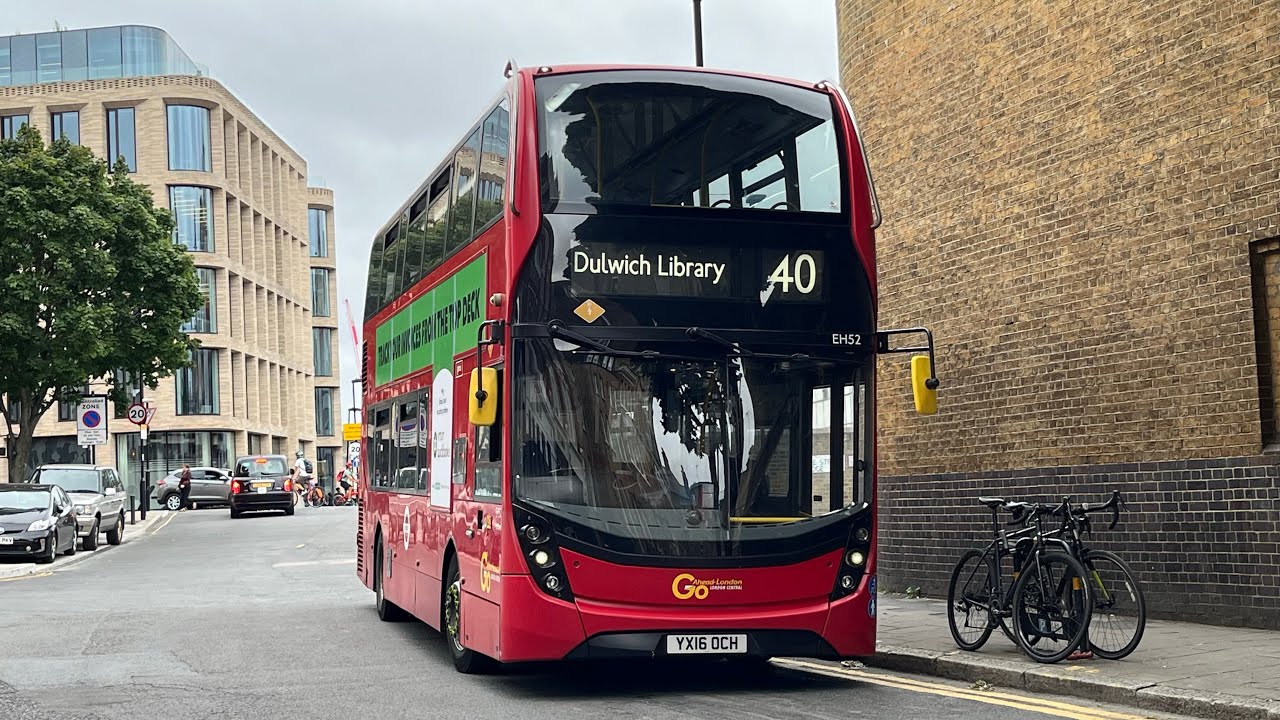 Full Route Visual. Route 40: Clerkenwell Green - Dulwich Library | Enviro400MMC EH52 YX16 OCH