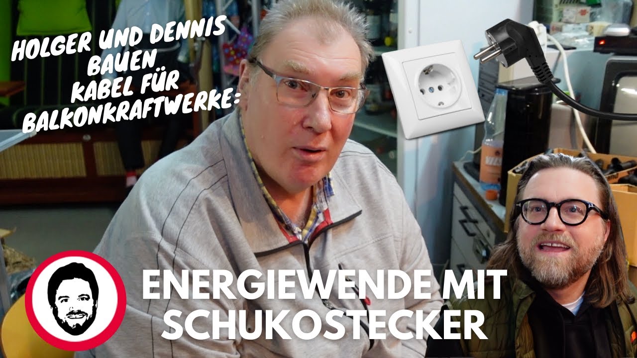 Energiewende mit Schukostecker - Holger und Dennis bauen Kabel für Balkonkraftwerke!