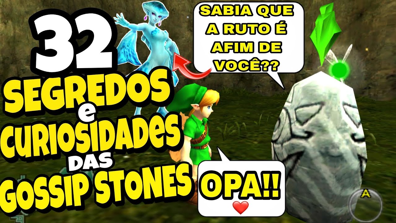32 SEGREDOS, CURIOSIDADES e DICAS das Gossip Stones em The Legend Of Zelda: Ocarina Of Time