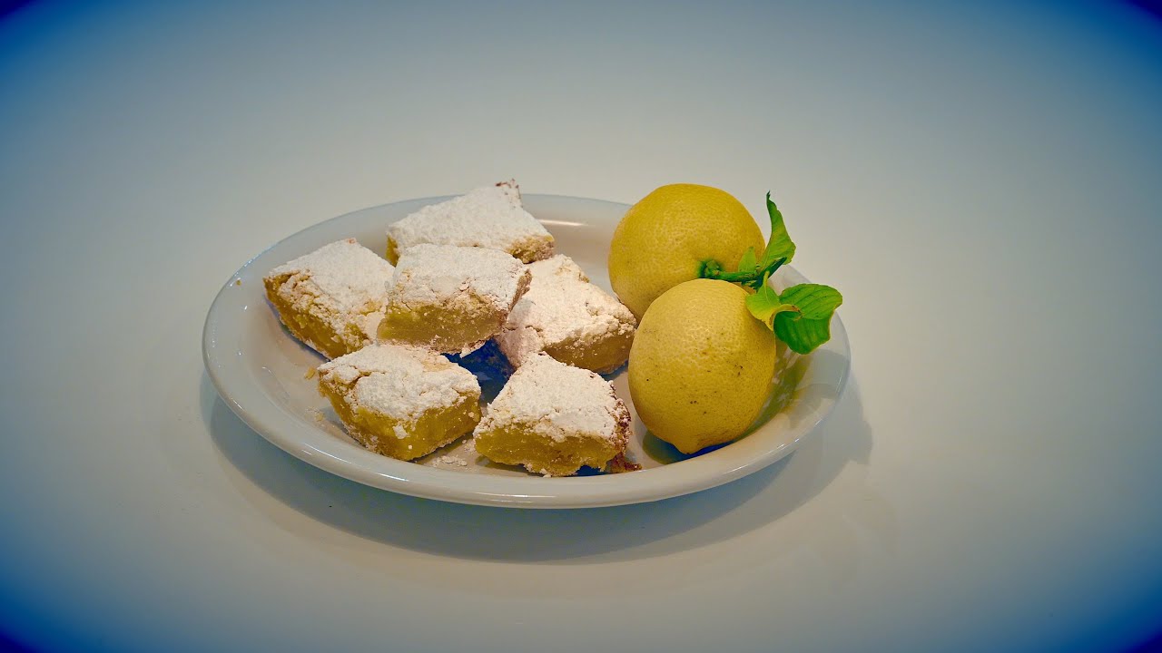 FORKS UP! PRESENTS THE SHY CHEF IN LEMON SQUARES RECIPE
