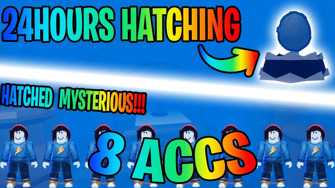 🏆24 Hours Hatching for ✨ Secrets with 8 Accounts in Rebirth Champions X!🏆🏅(Hatched Mysterious)⌛