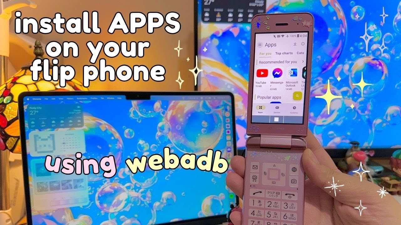 ✨ как устанавливать приложения через webadb | руководство по японскому Android-телефону-раскладуш...
