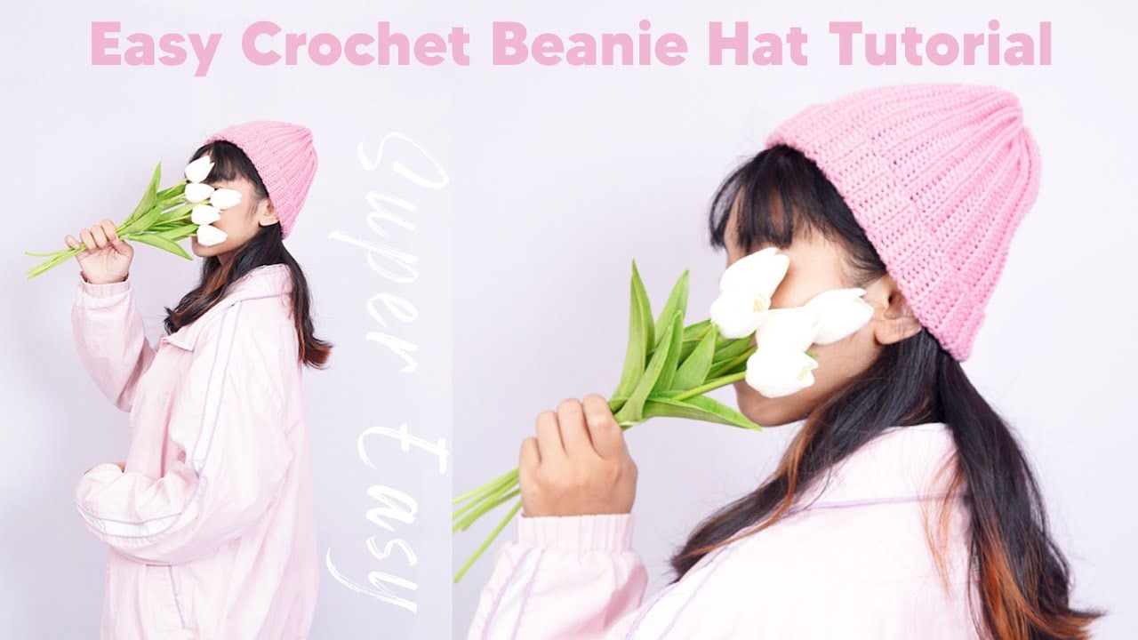 Tutorial Topi Kupluk Rajut (Beanie Hat) Super Mudah & Cepat Jadi Untuk Pemula | Pakaian Rajut