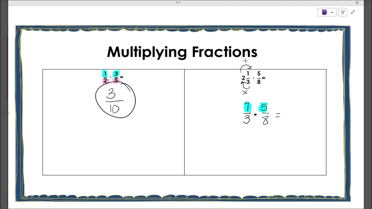 Multiplying Fractions