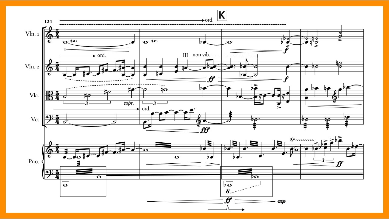 Timo Andres &mdash; Piano Quintet &mdash; score follow