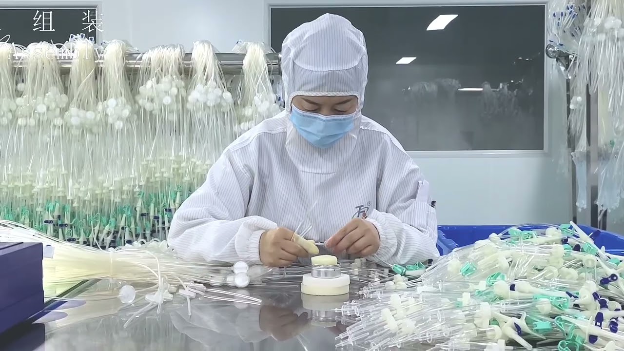 production process of HME filter and infusion set from ZHENFU MEDICAL CO.,LTD.