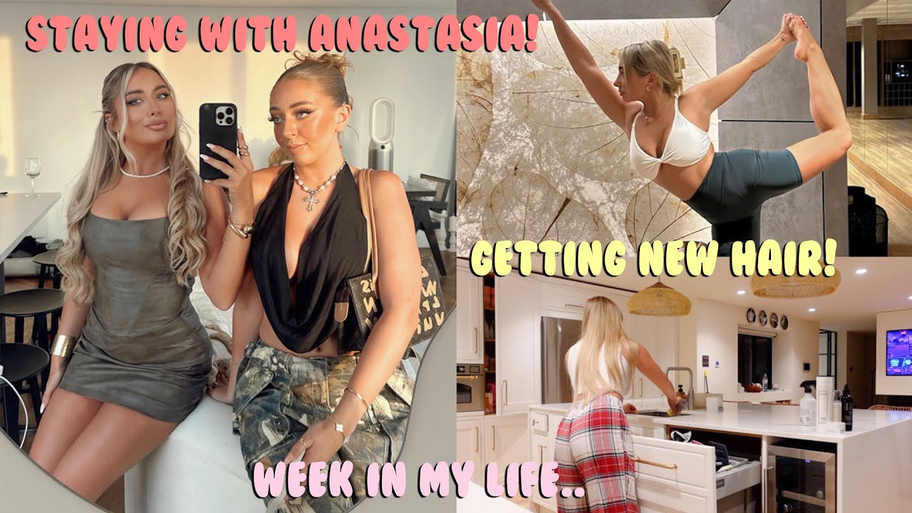 Week in my life! Reunited with Anastasia, gym, new hair & events in london | Saffron Barker