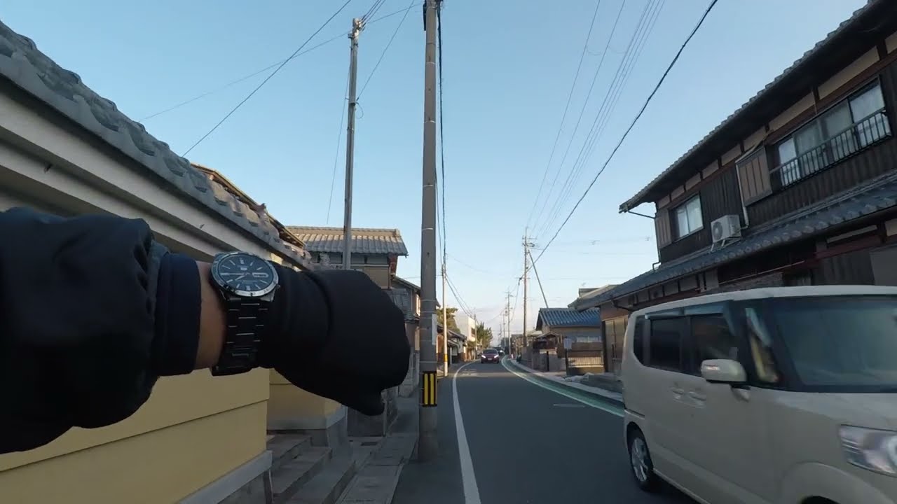 東近江市 御代参街道4号線 車の通り抜け状況 令和8年2月2日(月)朝 今堀町 今崎町 中野町