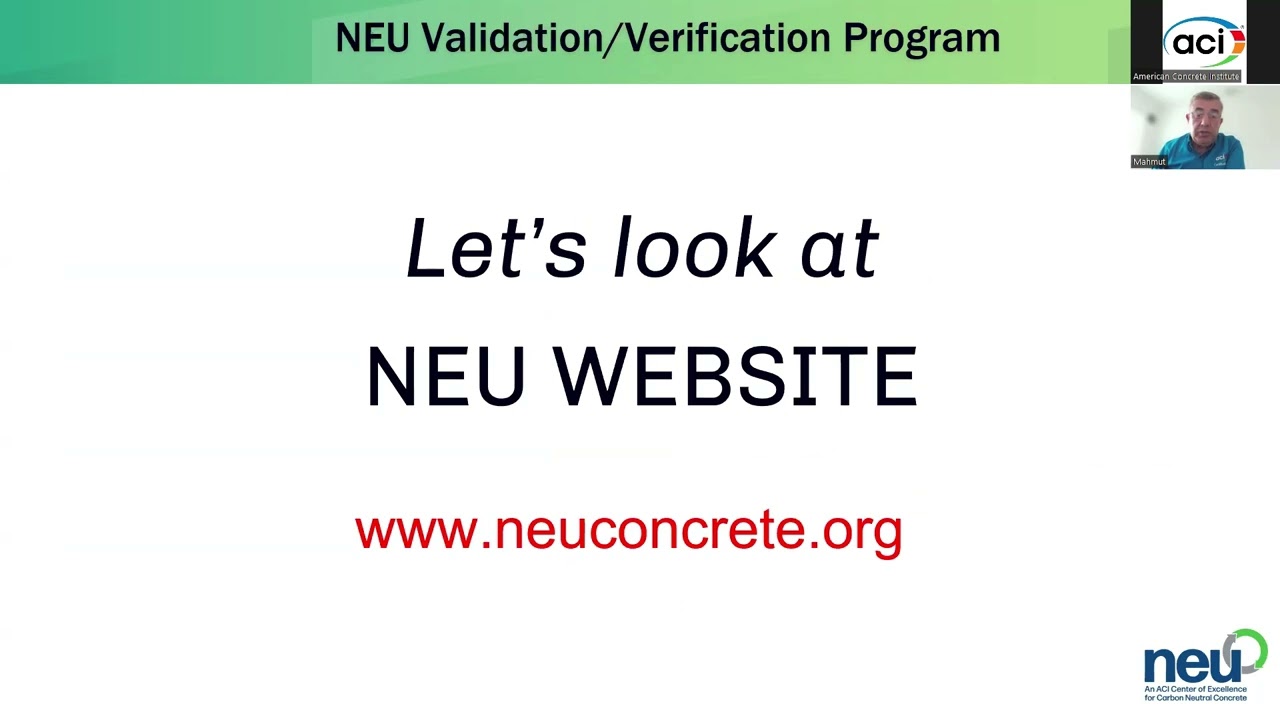 Introduction to the NEU Environmental Claim Validation/Verification Program