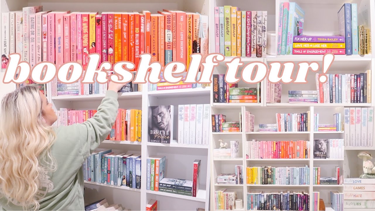 EPIC BOOKSHELF ORGANIZATION! *bookshelf tour* | Paige Koren