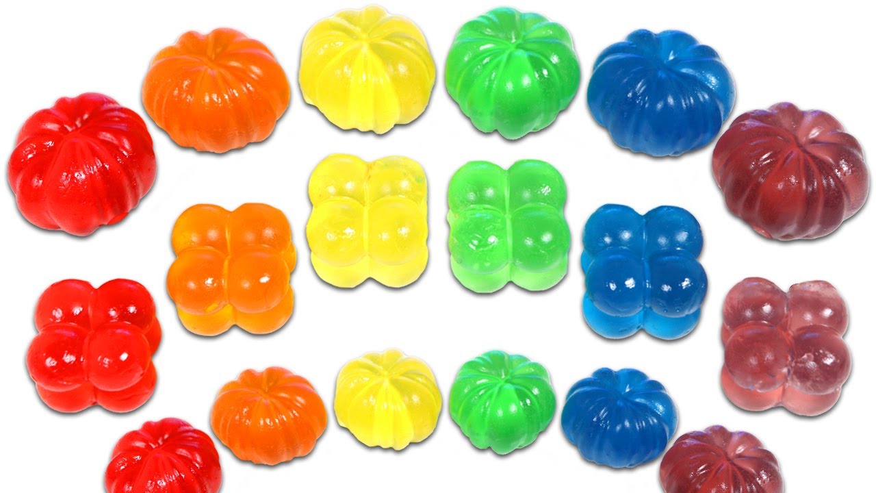 How to Make Rainbow Gummy Bubble Cubes And Pumpkins!