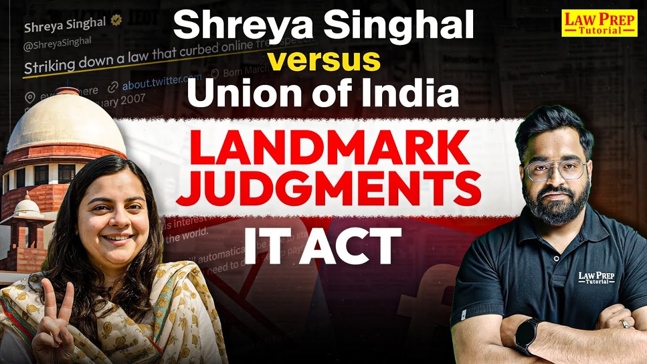 Landmark Judgements : IT Act | Shreya Singhal Vs Union of India | Legal Reasoning for CLAT 2026