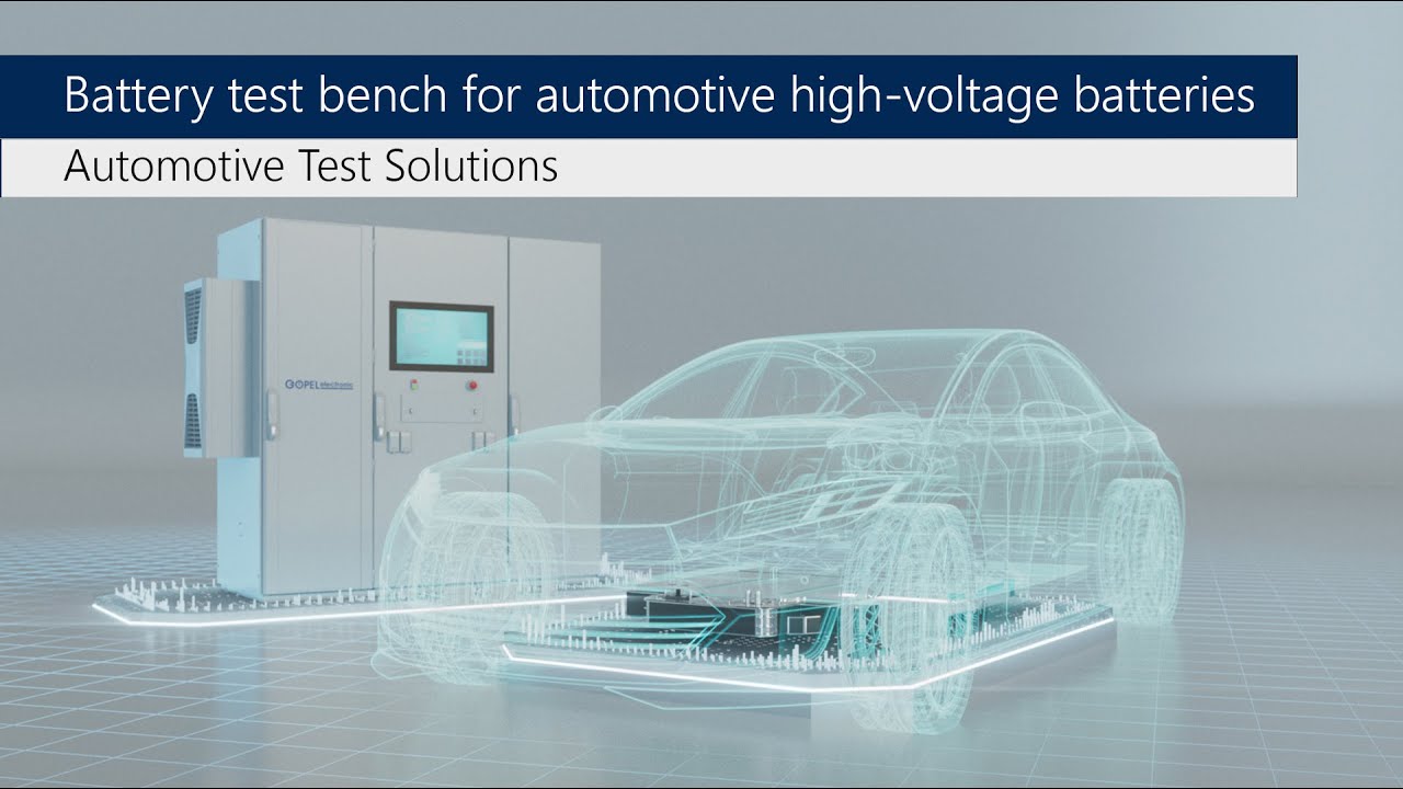 Battery test bench for automotive high-voltage batteries