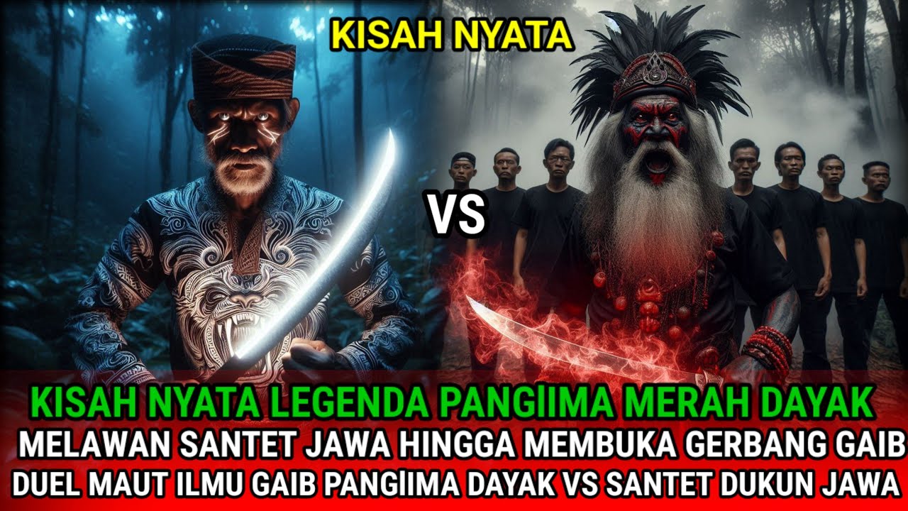 DUEL MENGERIKAN ILMU GAIB PANGlIMA DAYAK VS SANTET DUKUN JAWA, SIAPA YANG MENANG?