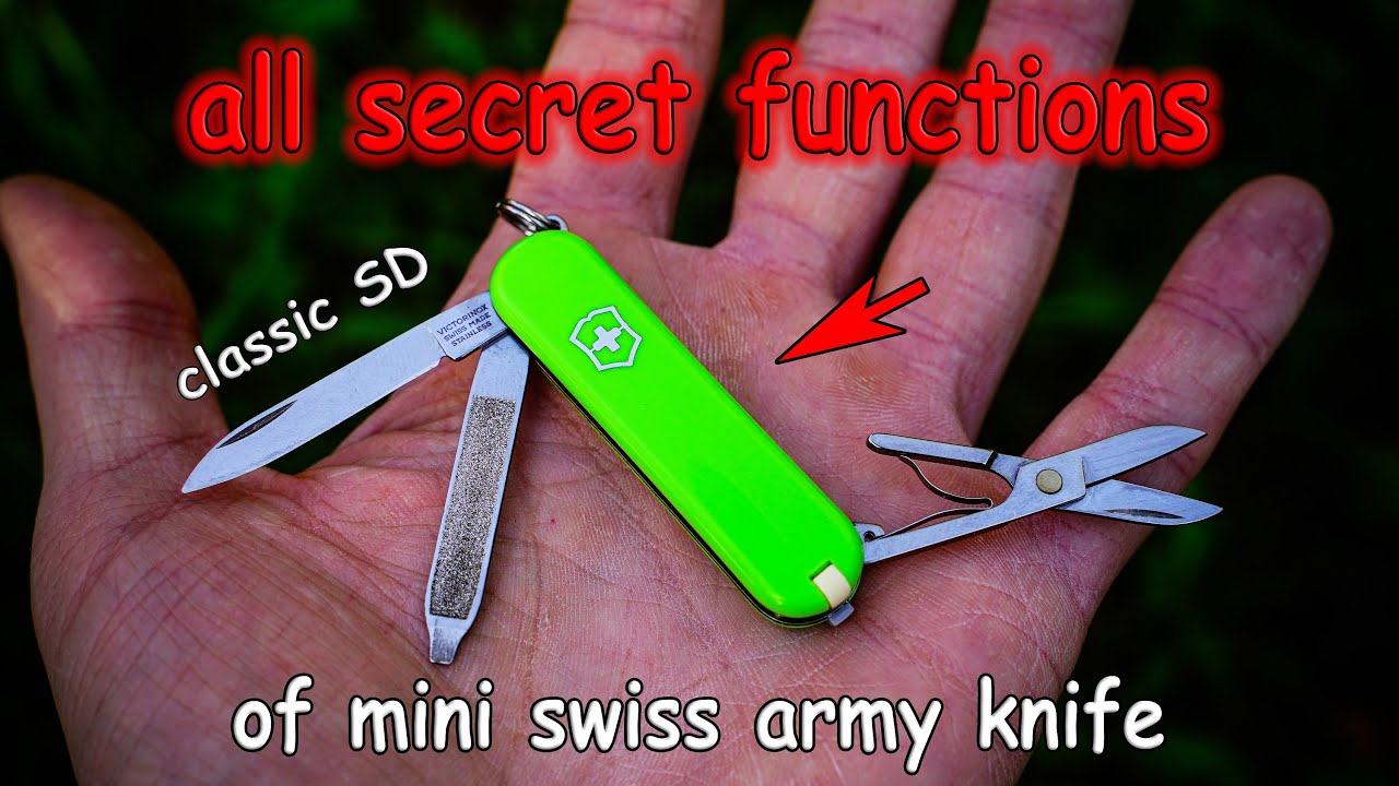 All secret functions of the mini Swiss Army Knife Victorinox Classic SD that few people know about