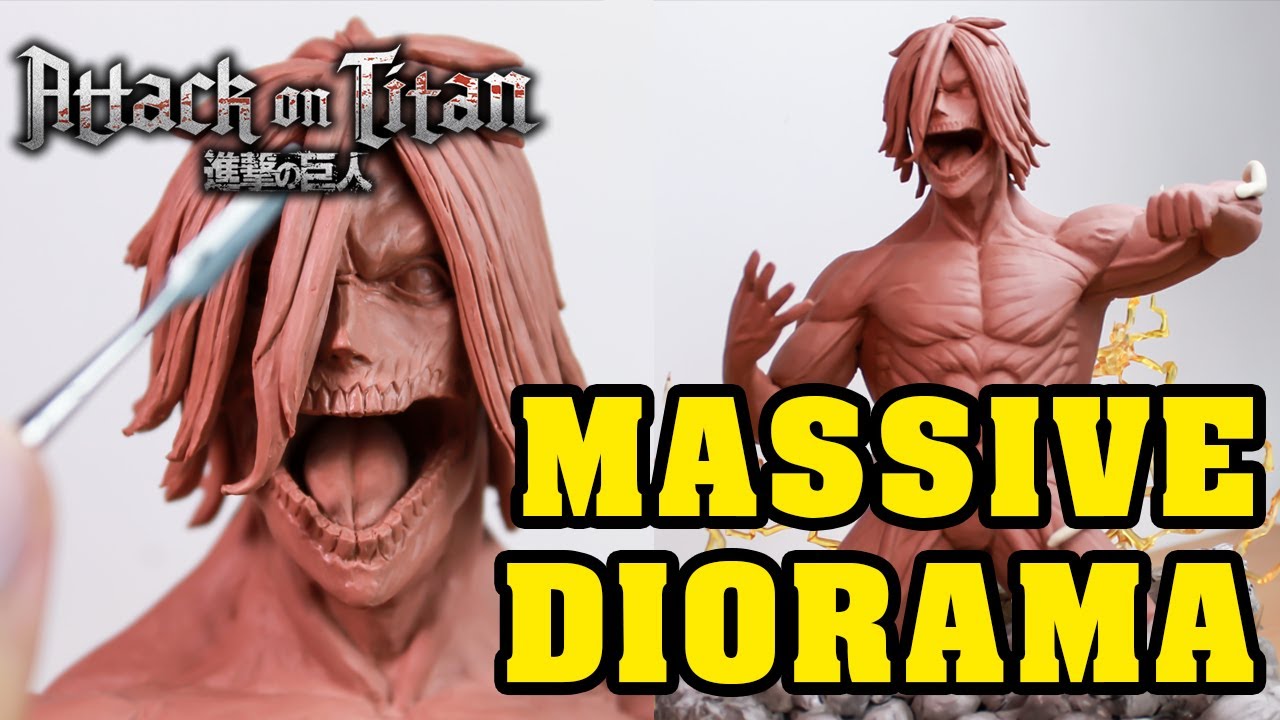 I Sculpted Eren Titan | Attack on Titan Season 4 Declaration of War