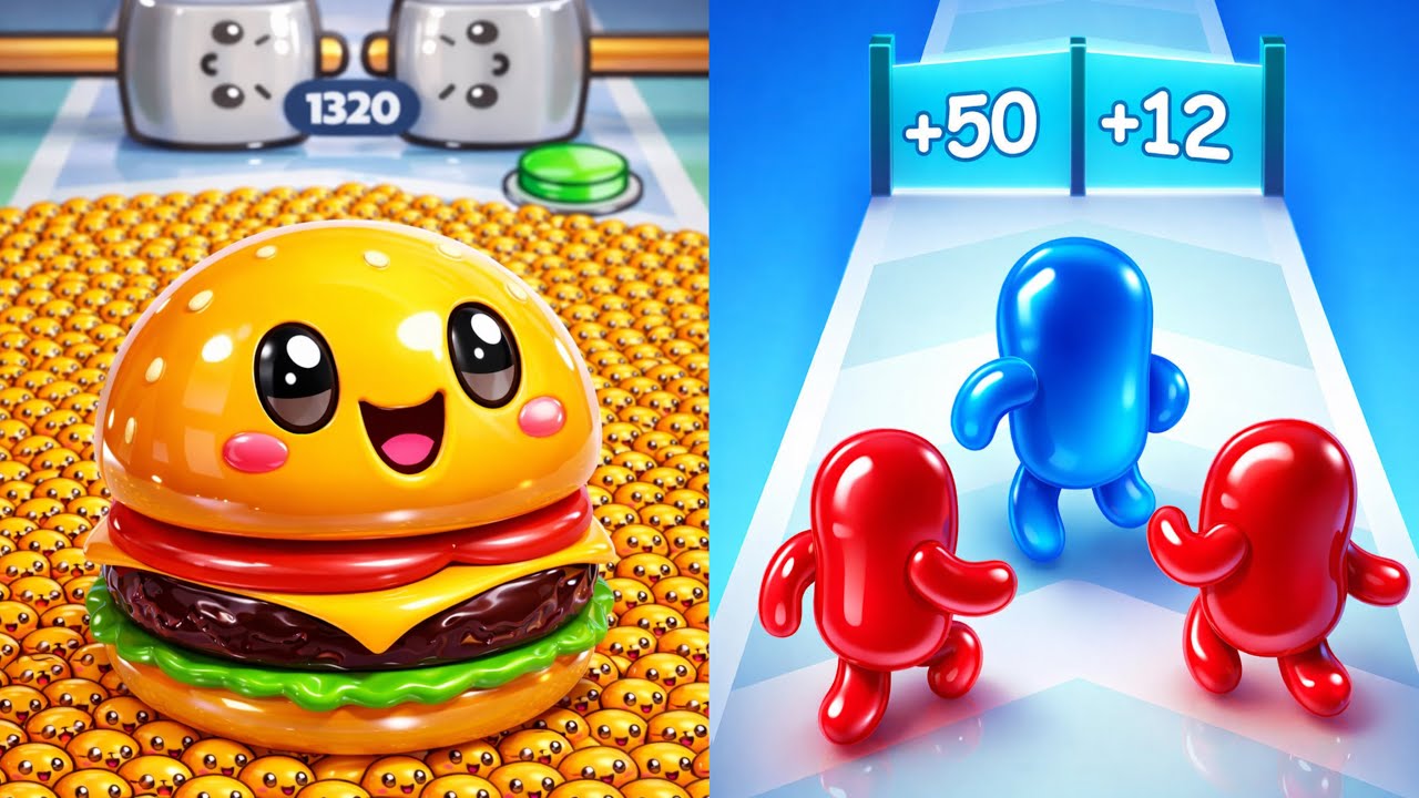 Food Run vs Join Blob Clash 3D – Relaxing Satisfying SpeedRun Gameplay