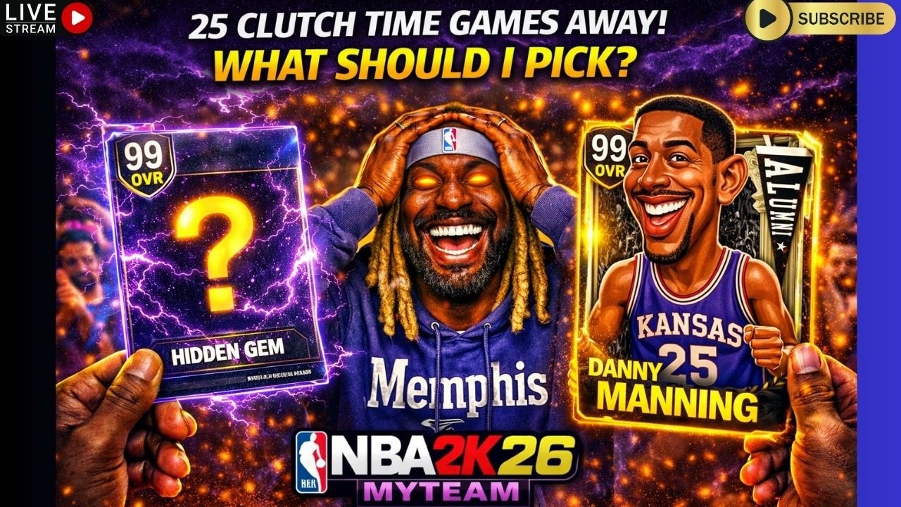 🔴LIVE!!!  25 CLUTCH TIME GAMES AWAY FROM NEXT MODE COMPLETION REWARD!!! -NBA 2K26 MyTEAM