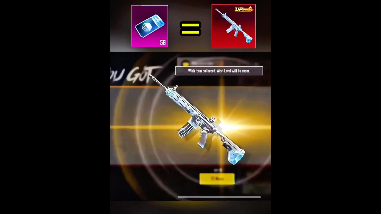 M416 Glacier Lucky Crate Opening 👉😱🥰#pubgmobile #pubgshorts #pubg #shortvideo