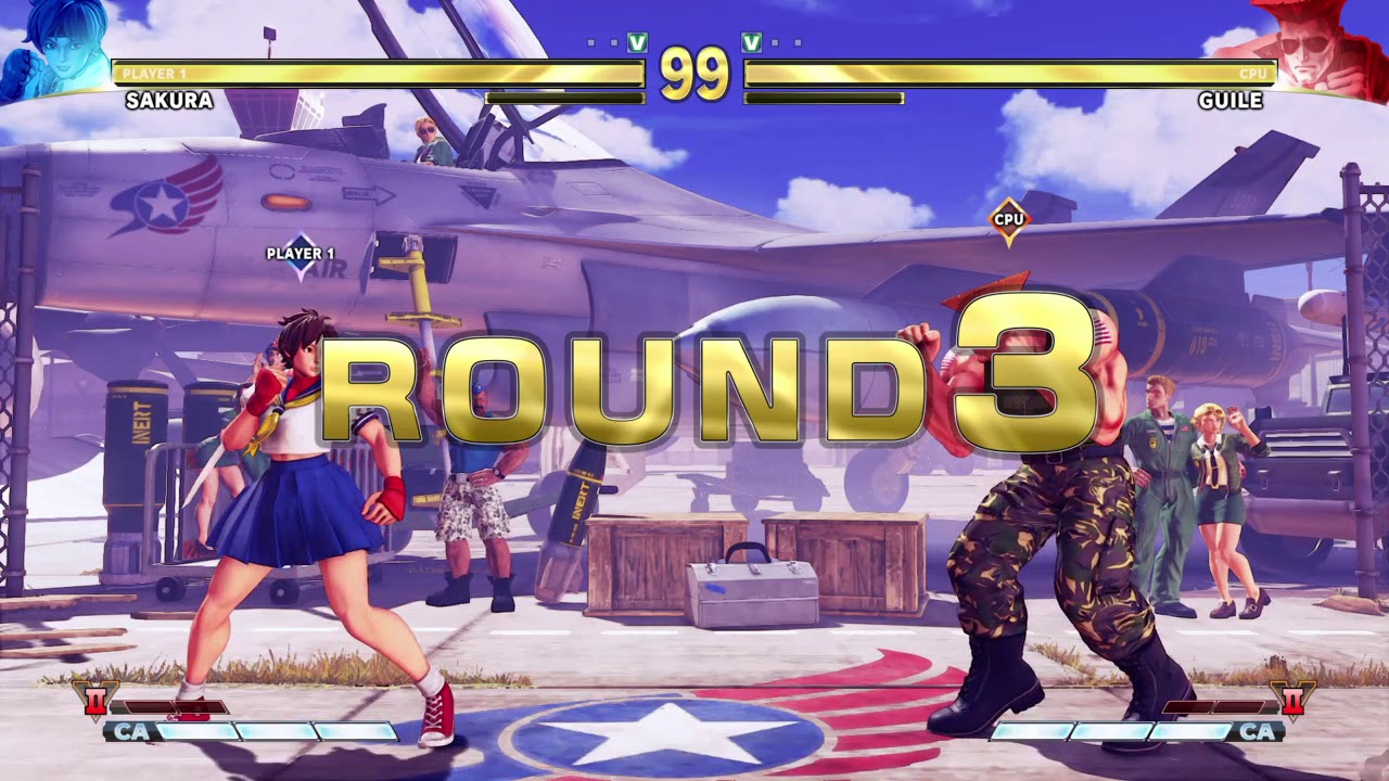STREET FIGHTER V Sakura vs Guile
