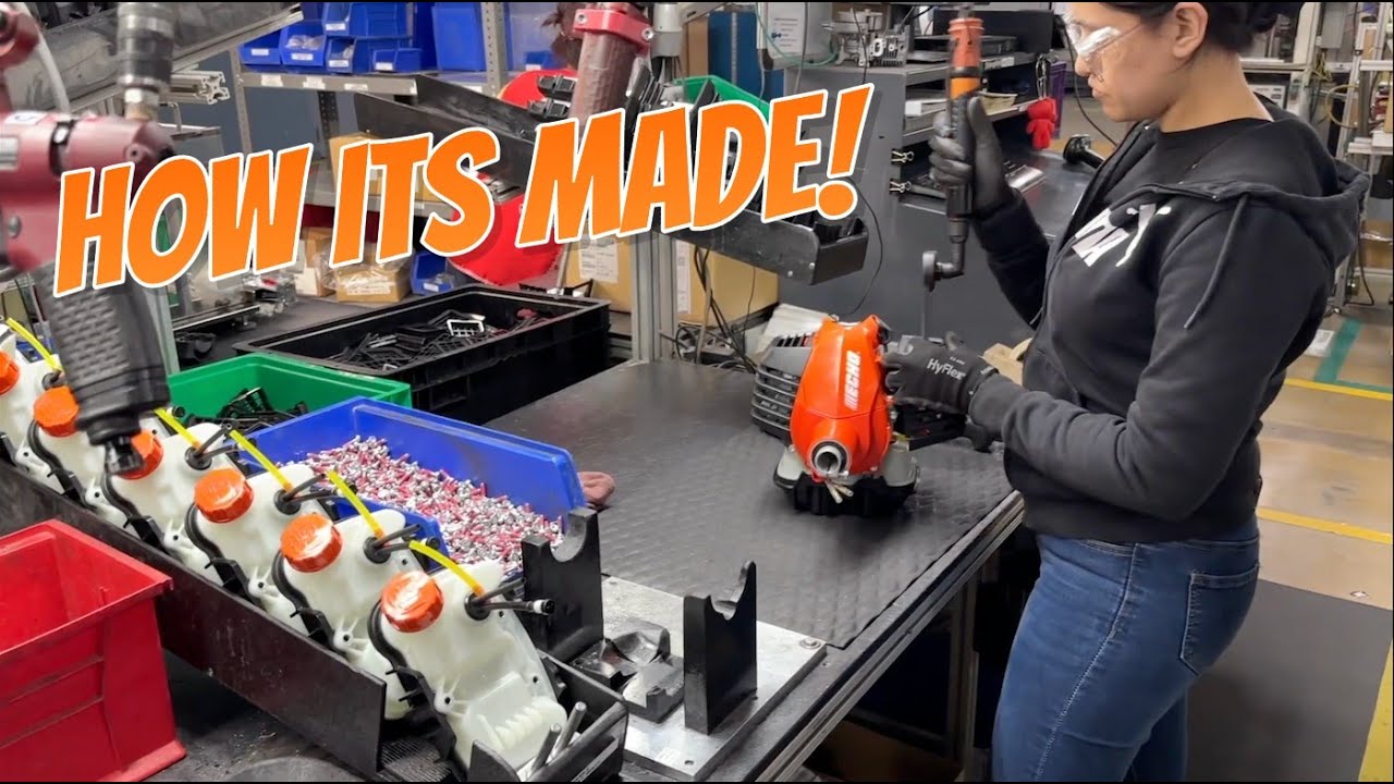 ECHO SRM-2620 Trimmer Build - How Its Made - Inside the ECHO Factory